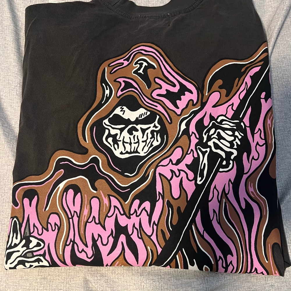 Black and Pink Graphic Tee